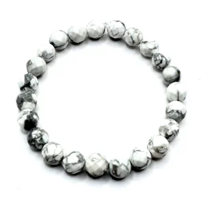 Howlite Bracelet (Faceted)